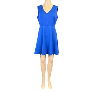 Zalalus Womens Dress Sleeveless Lightweight Fit and Flare Royal Blue Medium